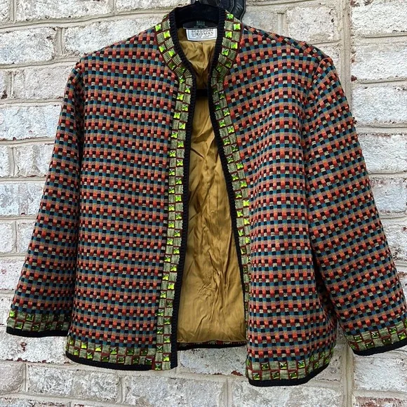 Vintage Jean Paul Gaultier Mulitcolor Wool Beaded Jacket - Picture 8 of 15
